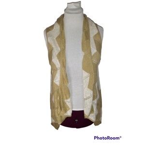 212 New York Women's 2XL Striped Cardigan Sweater Duster draped open front